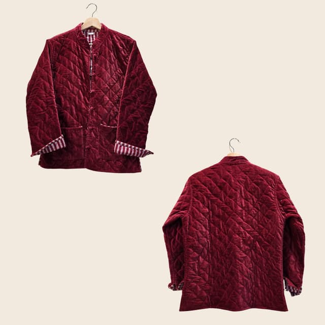 Rose Red Velvet Jacket