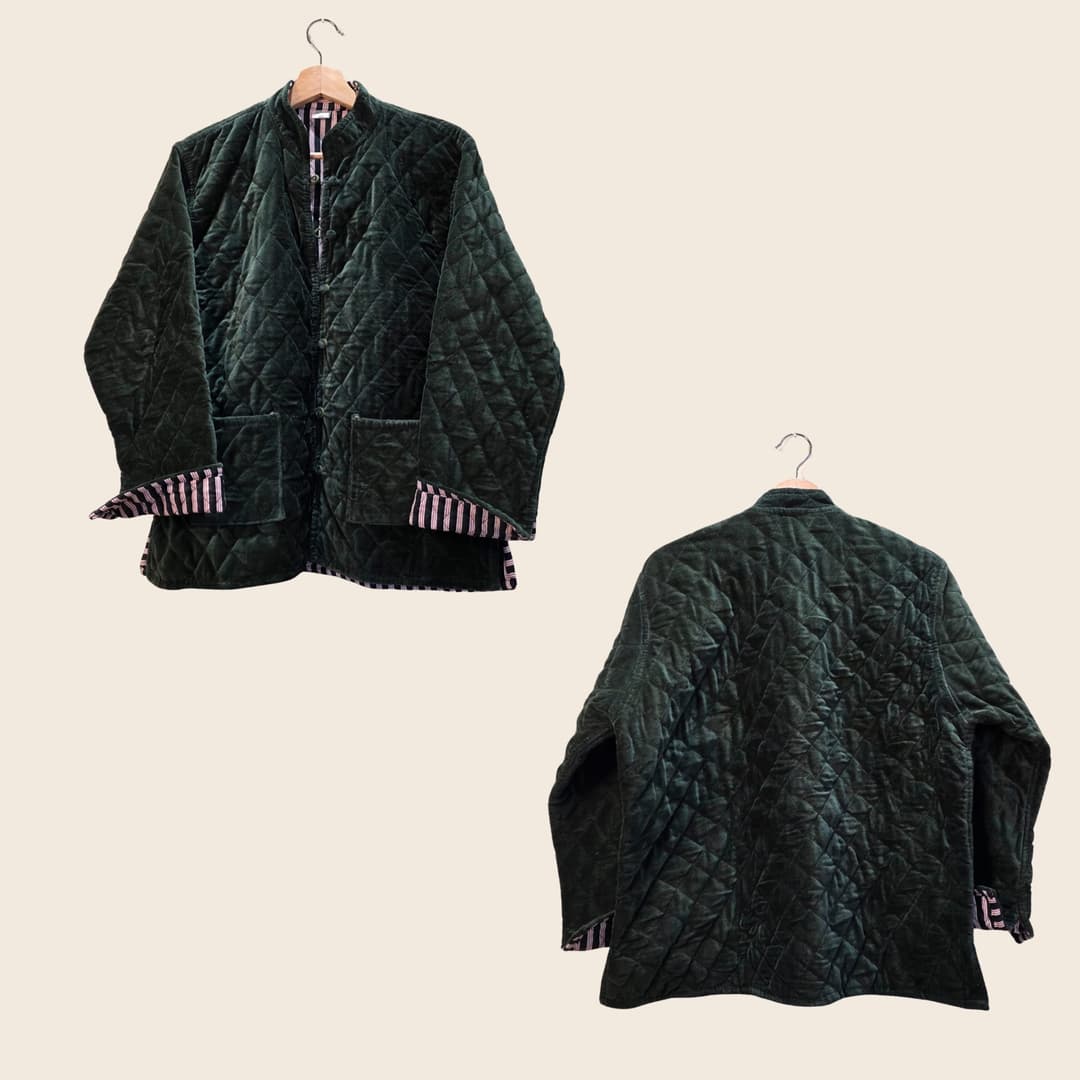 Emerald Green Velvet Jacket