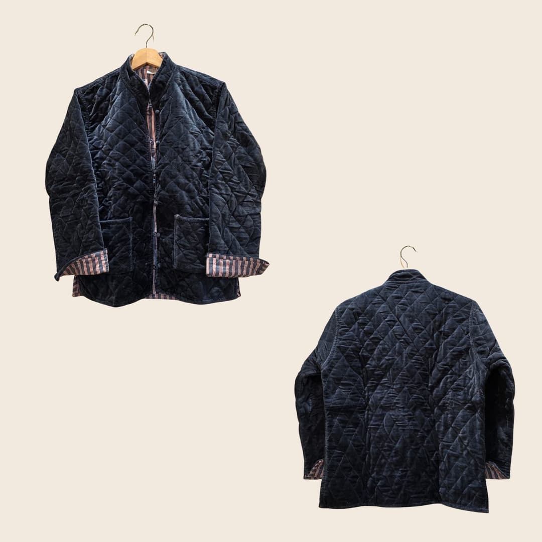 Royal Blue Velvet Jacket